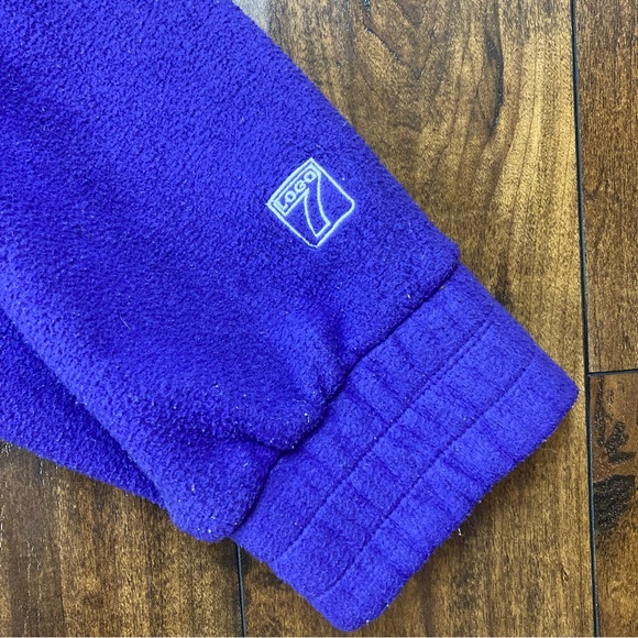 MINNESOTA VIKINGS Vintage LOGO 7 Game Day Pullover Zip Up Fleece Size Large - Picture 4 of 12